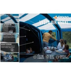 Vango Vesta Air 850XL Airbeam Tent 2023 -Kampa Camping Shop vesta 850xl image 3