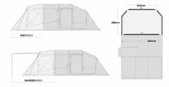 Zempire Aero TXL Pro Air Tent 2022 -Kampa Camping Shop zempire aero txl pro profiles awning 1