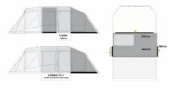 Zempire Aero TXL Pro TC Air Tent 2022 -Kampa Camping Shop zempire aero txl pro profiles living